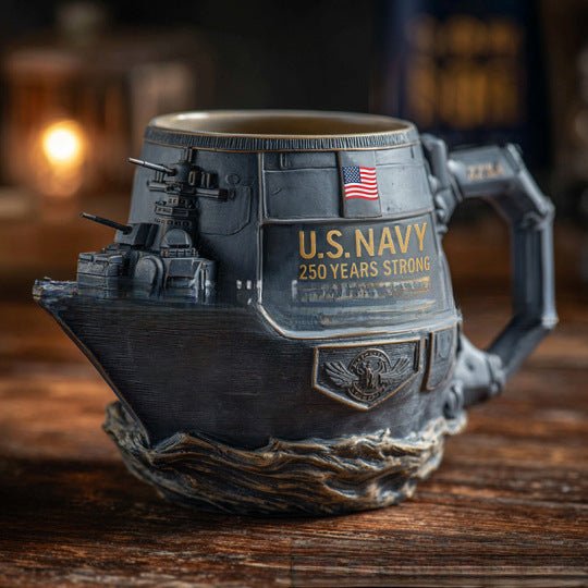 Mug du 250e anniversaire de la Marine des États - Unis - Allomarc.com
