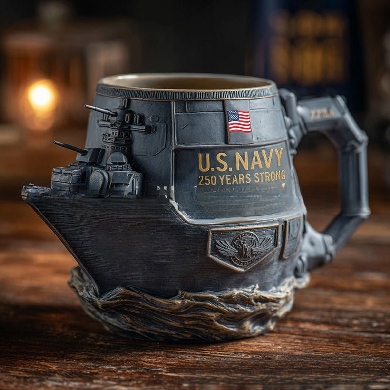 Mug du 250e anniversaire de la Marine des États - Unis - Allomarc.com
