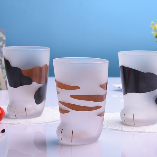 Mug Tigre Pattes de Chat Créatif en Verre - Tasse de Café Bureau - Allomarc.com