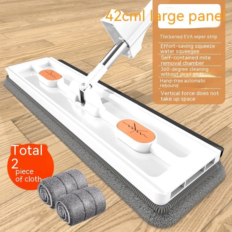 Nouveau Mop Plat Large Style 360° Rotation - Parfait pour Tous Types de Sols - Allomarc.com