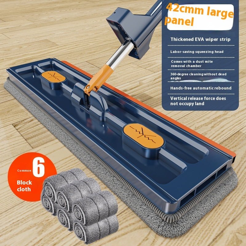 Nouveau Mop Plat Large Style 360° Rotation - Parfait pour Tous Types de Sols - Allomarc.com