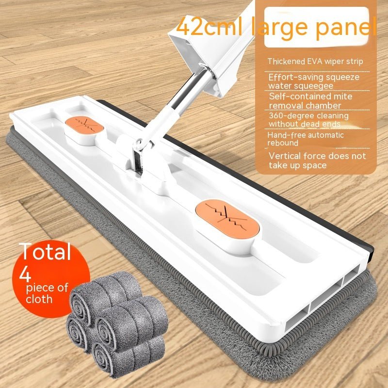 Nouveau Mop Plat Large Style 360° Rotation - Parfait pour Tous Types de Sols - Allomarc.com