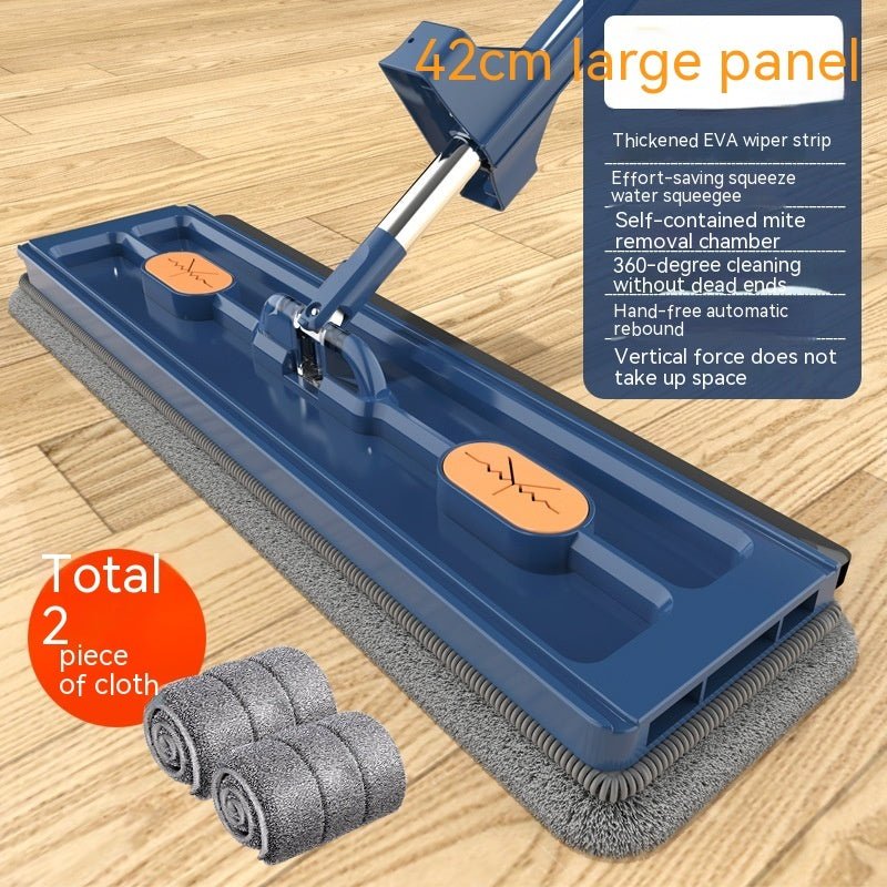 Nouveau Mop Plat Large Style 360° Rotation - Parfait pour Tous Types de Sols - Allomarc.com