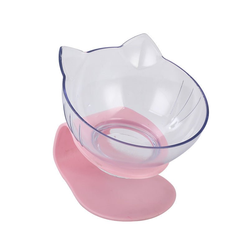 Nouvelle Gamelle Oblique Transparent en Forme d'Oreilles de Chat - Allomarc.com