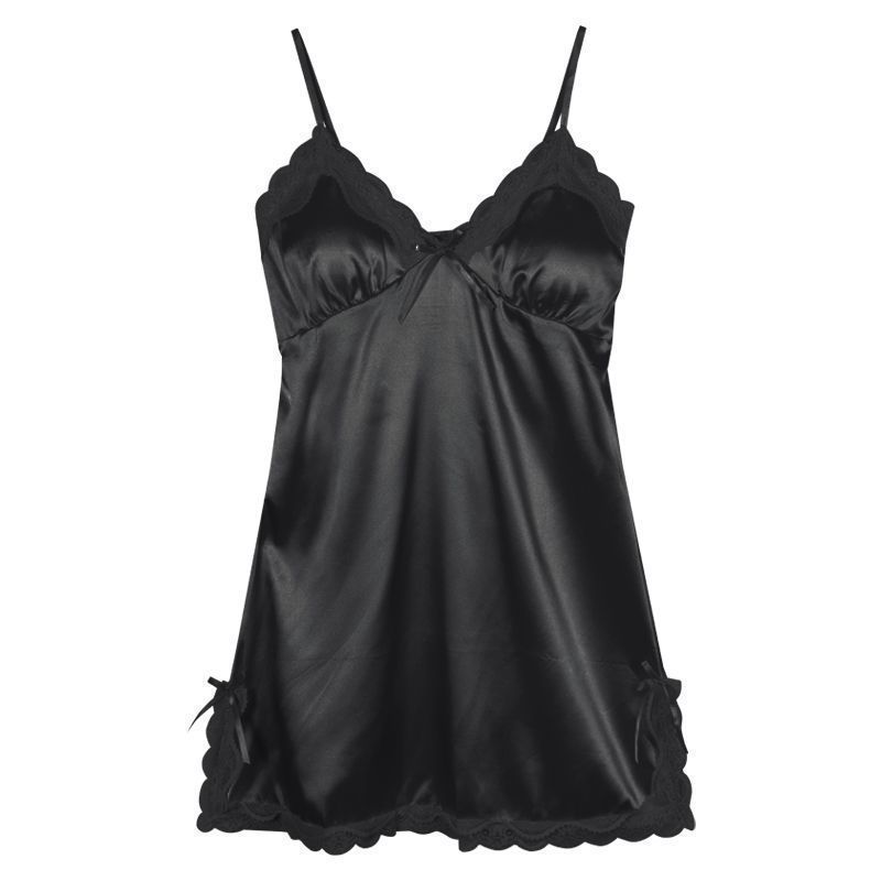 Nuit d'été en soie glacée : Pyjama femme à dos nu avec coussinets - Allomarc.com