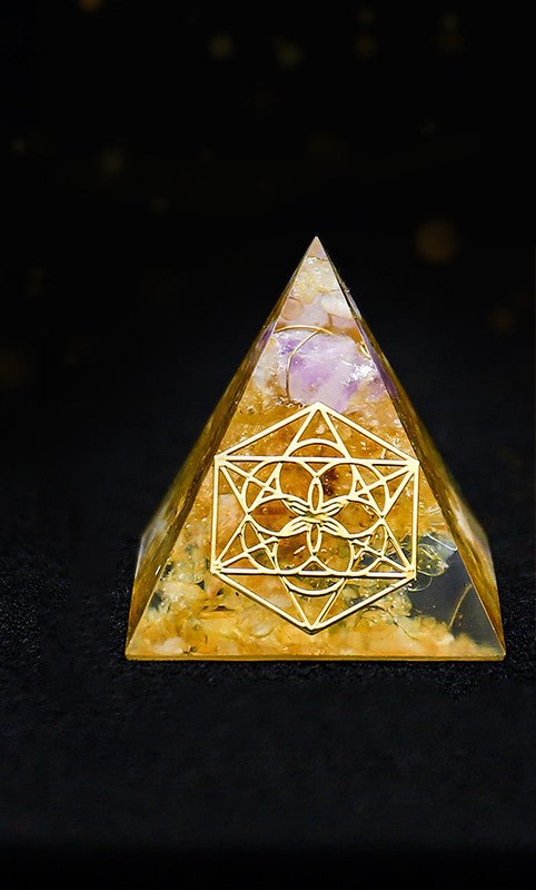 Ornements en Pyramide de Cristal Naturel – Énergie Spirituelle et Chance - Allomarc.com