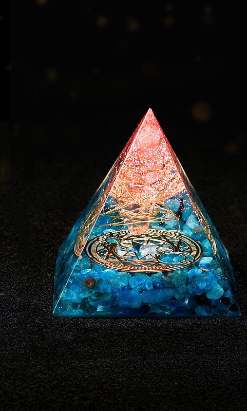 Ornements en Pyramide de Cristal Naturel – Énergie Spirituelle et Chance - Allomarc.com