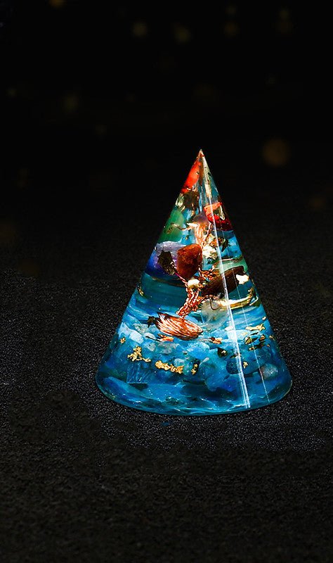 Ornements en Pyramide de Cristal Naturel – Énergie Spirituelle et Chance - Allomarc.com