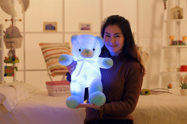 Ours en Peluche LED Lumineux - Cadeau de Noël Coloré pour Enfants - Allomarc.com