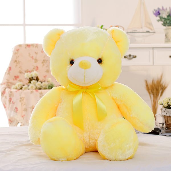 Ours en Peluche LED Lumineux - Cadeau de Noël Coloré pour Enfants - Allomarc.com