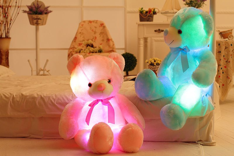 Ours en Peluche LED Lumineux - Cadeau de Noël Coloré pour Enfants - Allomarc.com