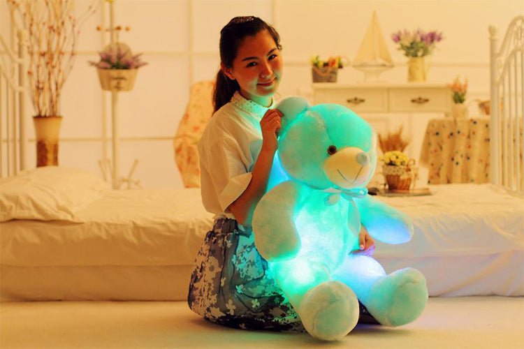Ours en Peluche LED Lumineux - Cadeau de Noël Coloré pour Enfants - Allomarc.com