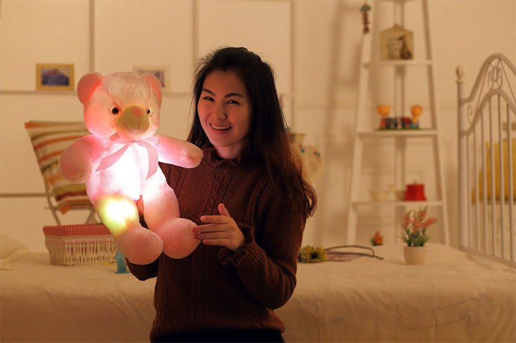 Ours en Peluche LED Lumineux - Cadeau de Noël Coloré pour Enfants - Allomarc.com