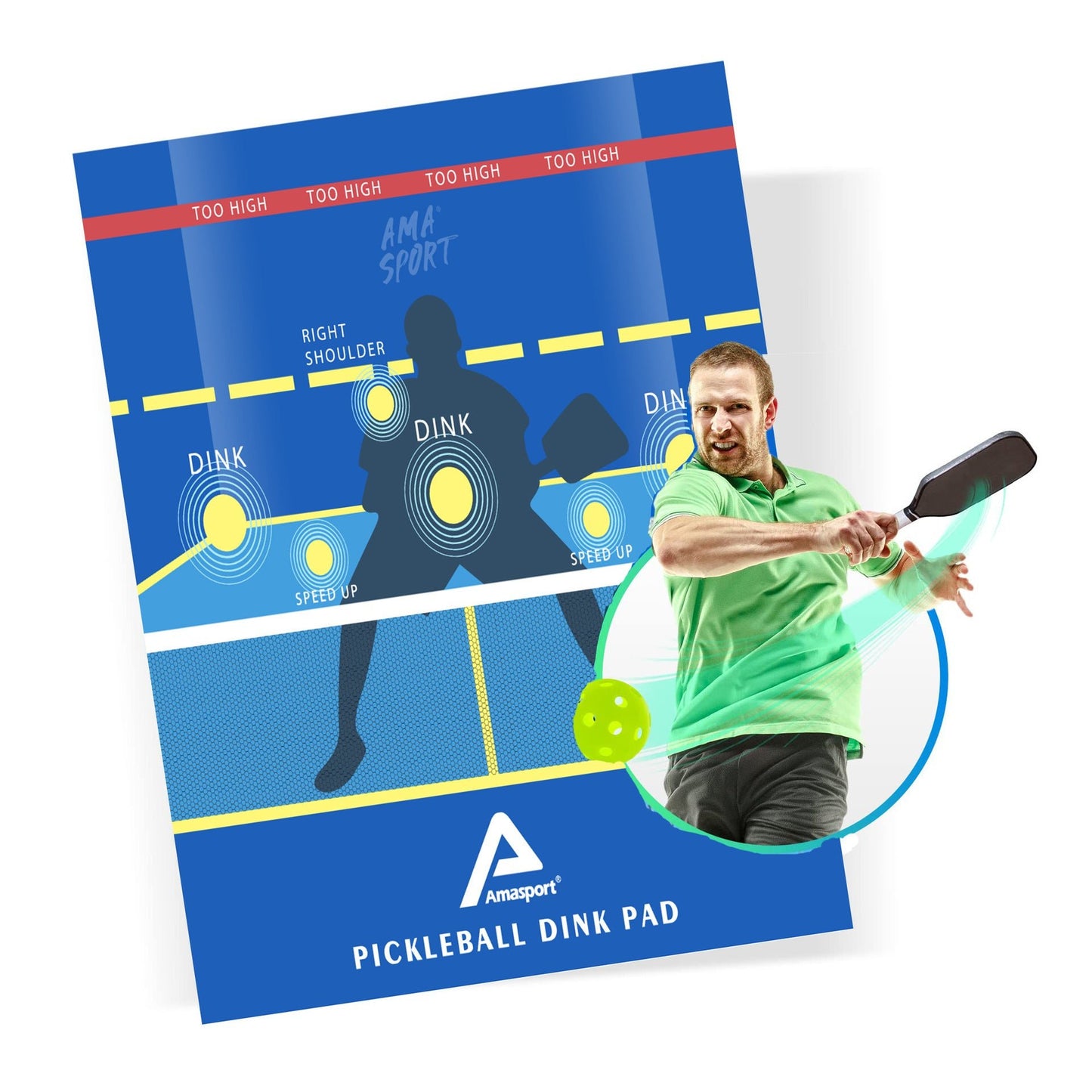 Pad d'entraînement Pickleball Dink, Pratiquez vos Dinks - Allomarc.com