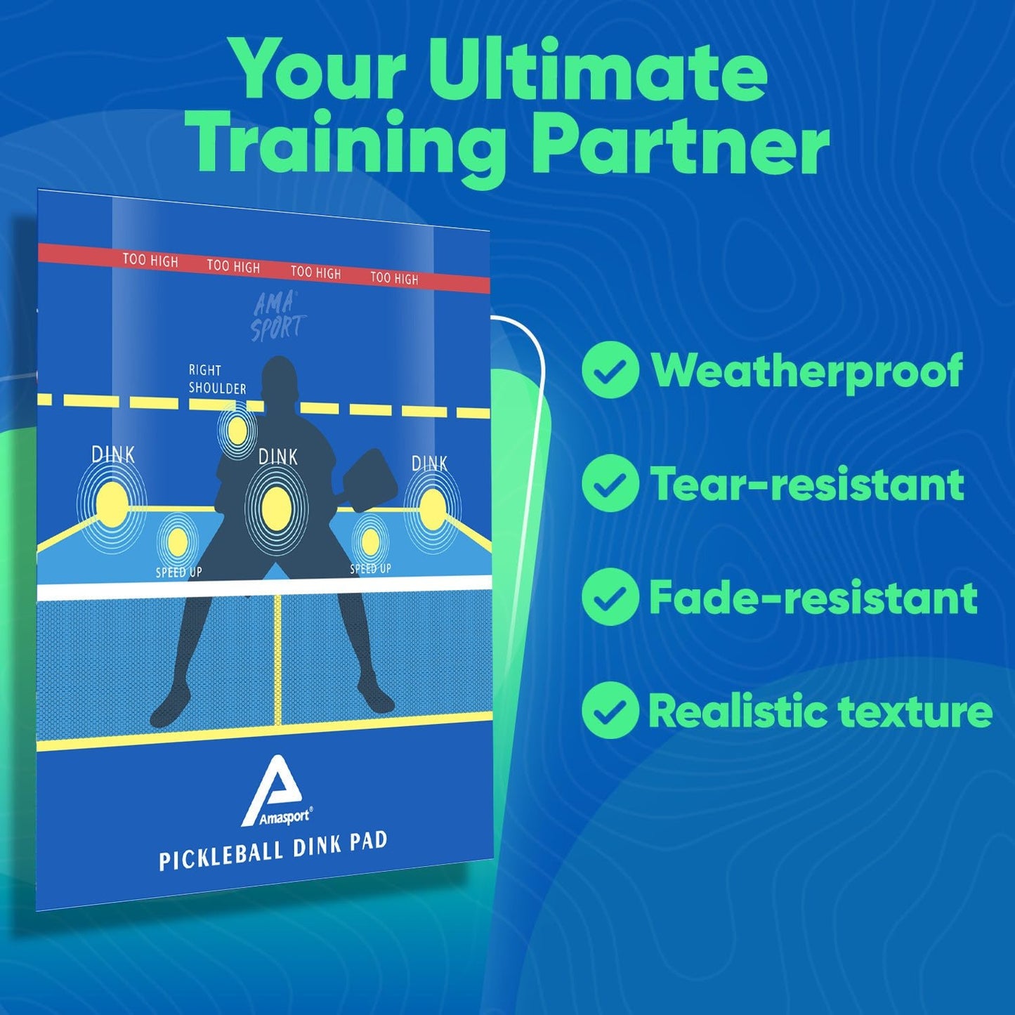 Pad d'entraînement Pickleball Dink, Pratiquez vos Dinks - Allomarc.com