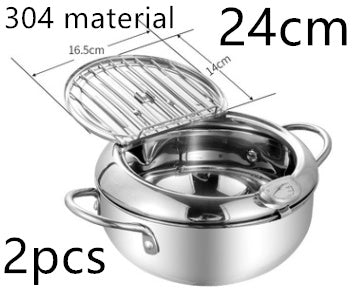 Panier de Friture Pliant Télescopique en Acier Inoxydable - Allomarc.com