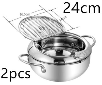 Panier de Friture Pliant Télescopique en Acier Inoxydable - Allomarc.com