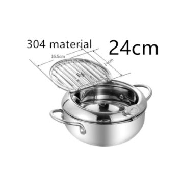 Panier de Friture Pliant Télescopique en Acier Inoxydable - Allomarc.com
