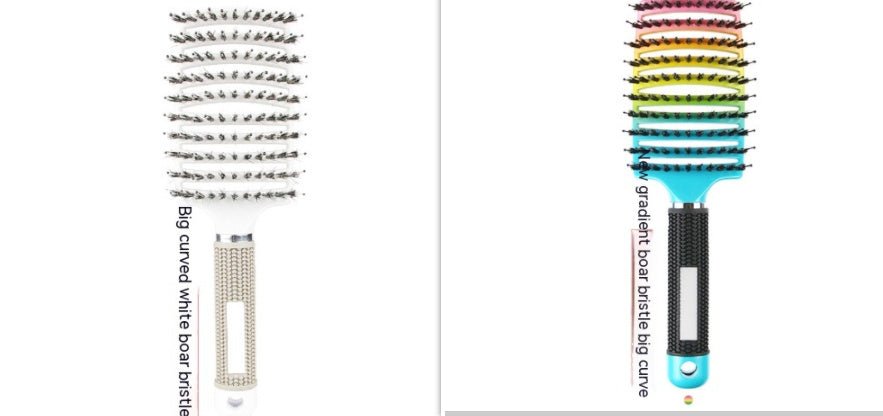 Peigne Courbé Épais avec Brosse de Massage à Huit Griffe - Allomarc.com