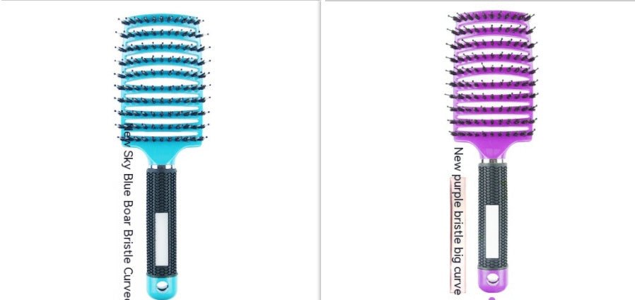 Peigne Courbé Épais avec Brosse de Massage à Huit Griffe - Allomarc.com