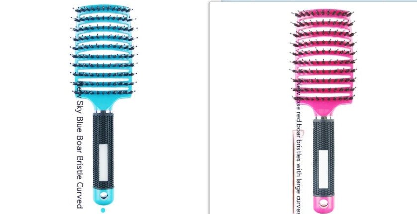 Peigne Courbé Épais avec Brosse de Massage à Huit Griffe - Allomarc.com