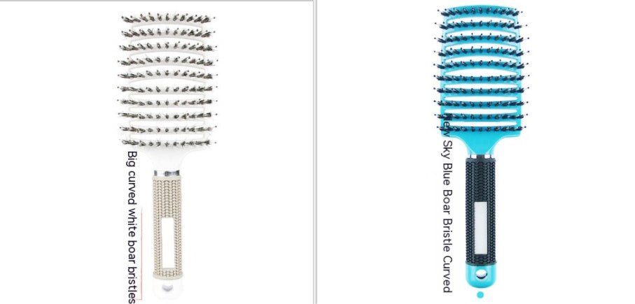 Peigne Courbé Épais avec Brosse de Massage à Huit Griffe - Allomarc.com