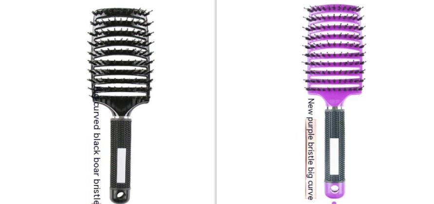 Peigne Courbé Épais avec Brosse de Massage à Huit Griffe - Allomarc.com