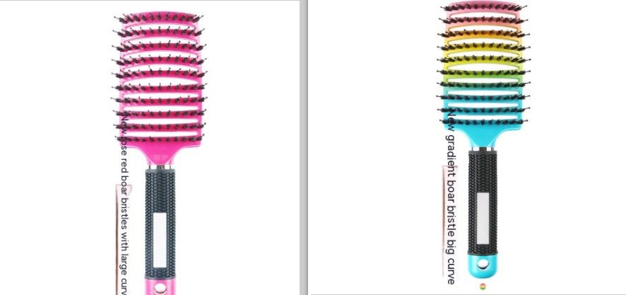 Peigne Courbé Épais avec Brosse de Massage à Huit Griffe - Allomarc.com