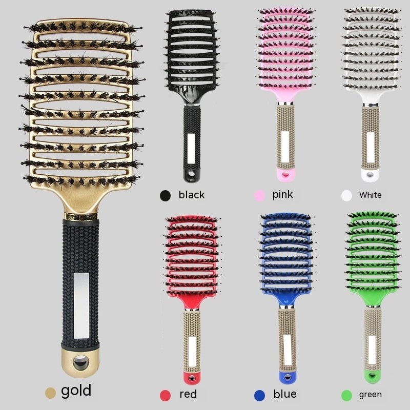 Peigne Courbé Épais avec Brosse de Massage à Huit Griffe - Allomarc.com