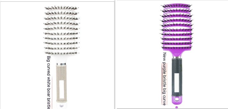 Peigne Courbé Épais avec Brosse de Massage à Huit Griffe - Allomarc.com