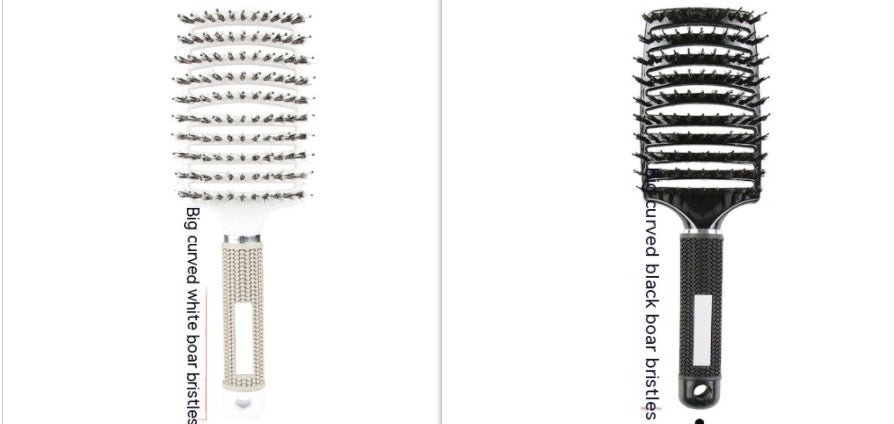Peigne Courbé Épais avec Brosse de Massage à Huit Griffe - Allomarc.com