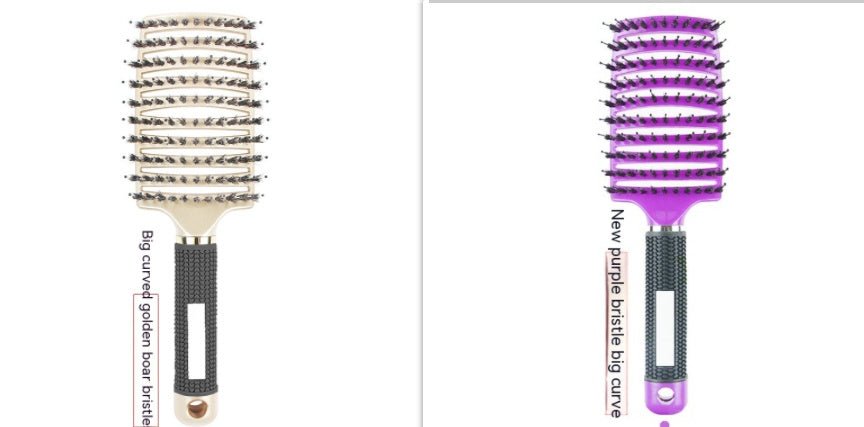 Peigne Courbé Épais avec Brosse de Massage à Huit Griffe - Allomarc.com