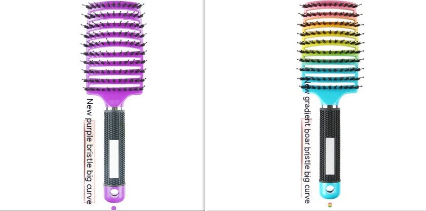 Peigne Courbé Épais avec Brosse de Massage à Huit Griffe - Allomarc.com