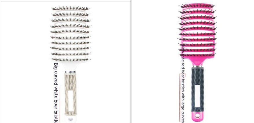 Peigne Courbé Épais avec Brosse de Massage à Huit Griffe - Allomarc.com