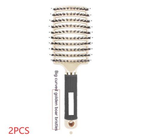 Peigne Courbé Épais avec Brosse de Massage à Huit Griffe - Allomarc.com