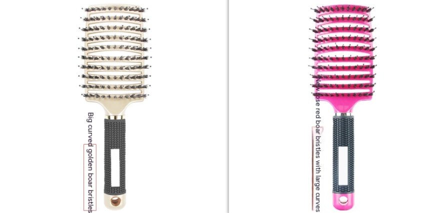 Peigne Courbé Épais avec Brosse de Massage à Huit Griffe - Allomarc.com