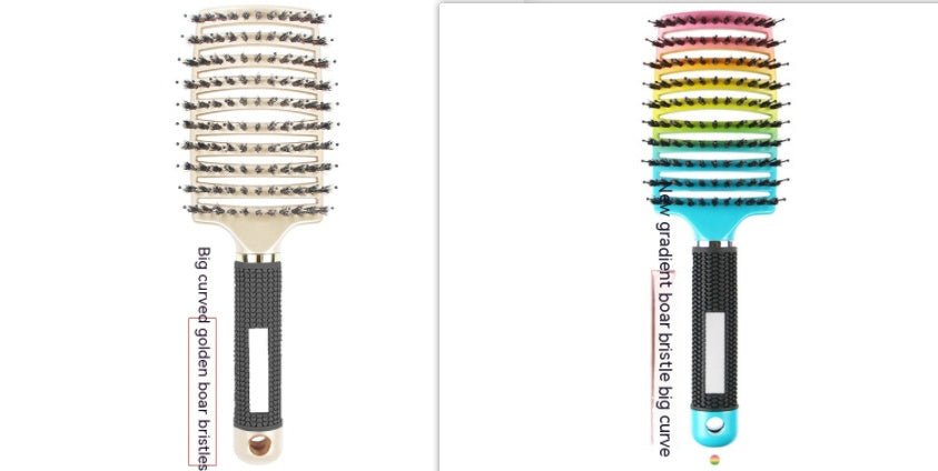 Peigne Courbé Épais avec Brosse de Massage à Huit Griffe - Allomarc.com