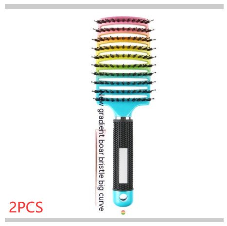 Peigne Courbé Épais avec Brosse de Massage à Huit Griffe - Allomarc.com