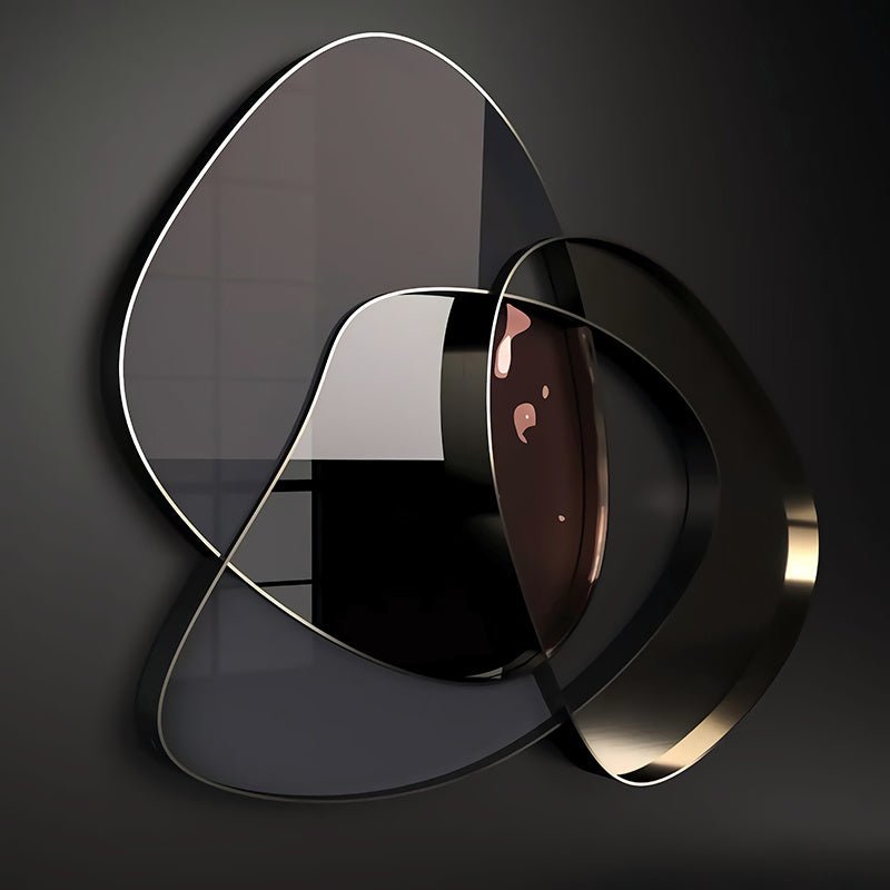 Peinture Murale Abstraite 3D en Métal Moderne - Allomarc.com