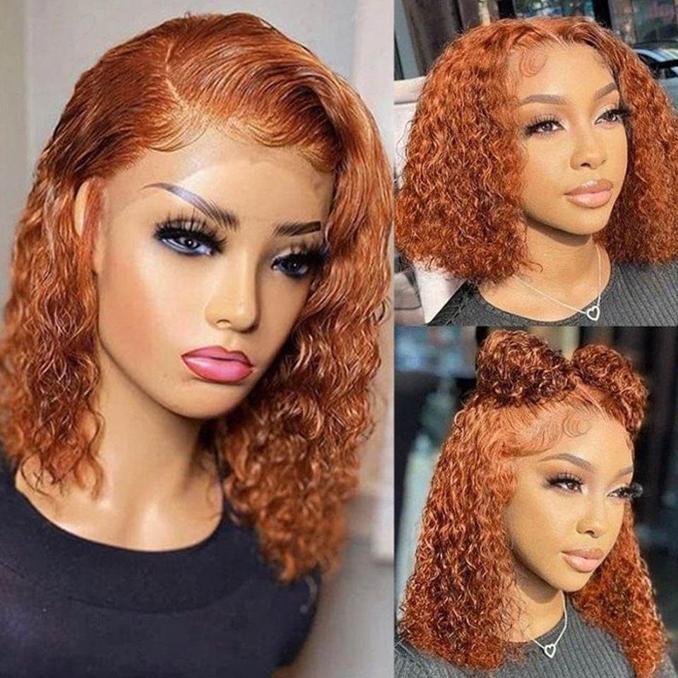 Perruque Bob Ondulée en Cheveux Humains - Allomarc.com