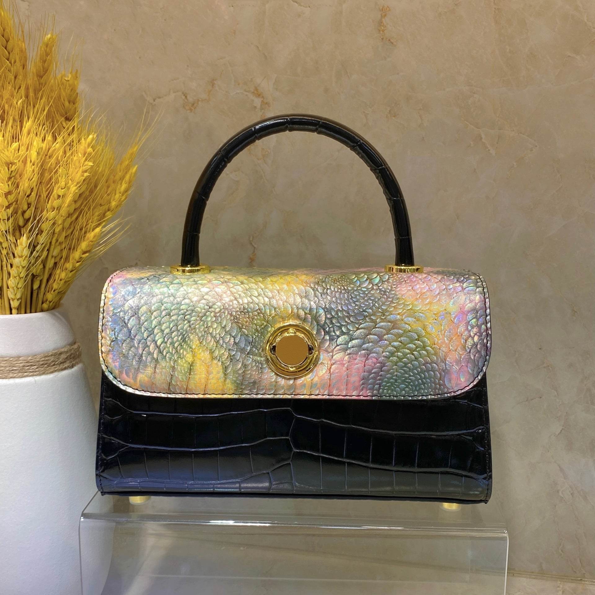 Pochette en Cuir Python Véritable - Allomarc.com