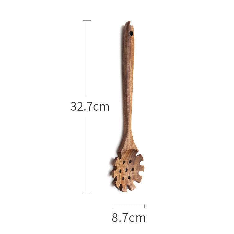 Poêle à Frire en Bois d'Acacia avec Spatule en Bois - Allomarc.com