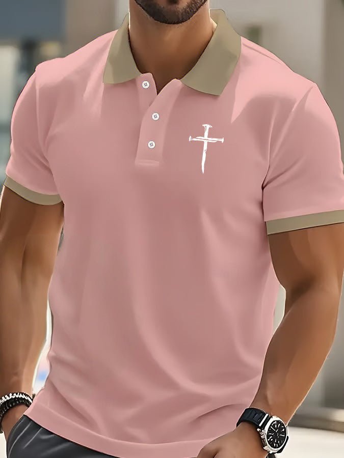 Polo Homme à Manches Courtes en Polyester Couleur Unie - Allomarc.com