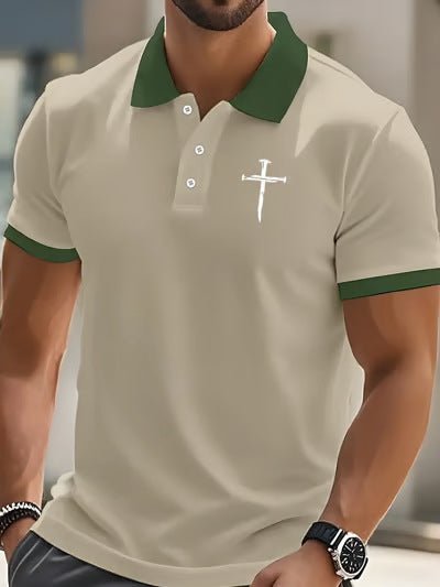 Polo Homme à Manches Courtes en Polyester Couleur Unie - Allomarc.com