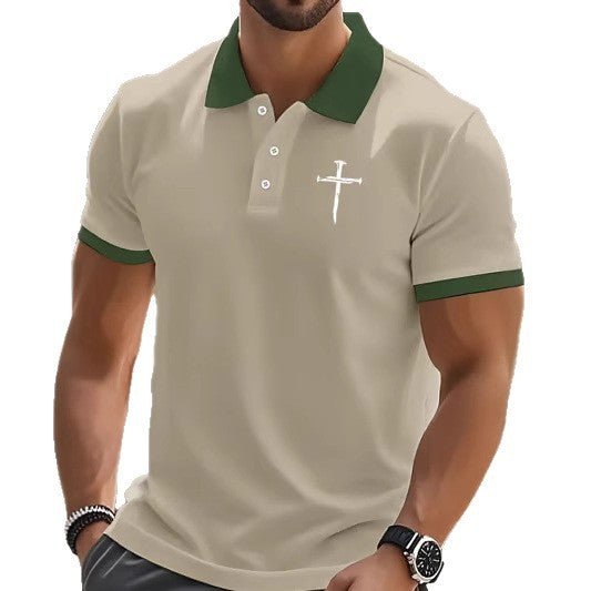 Polo Homme à Manches Courtes en Polyester Couleur Unie - Allomarc.com