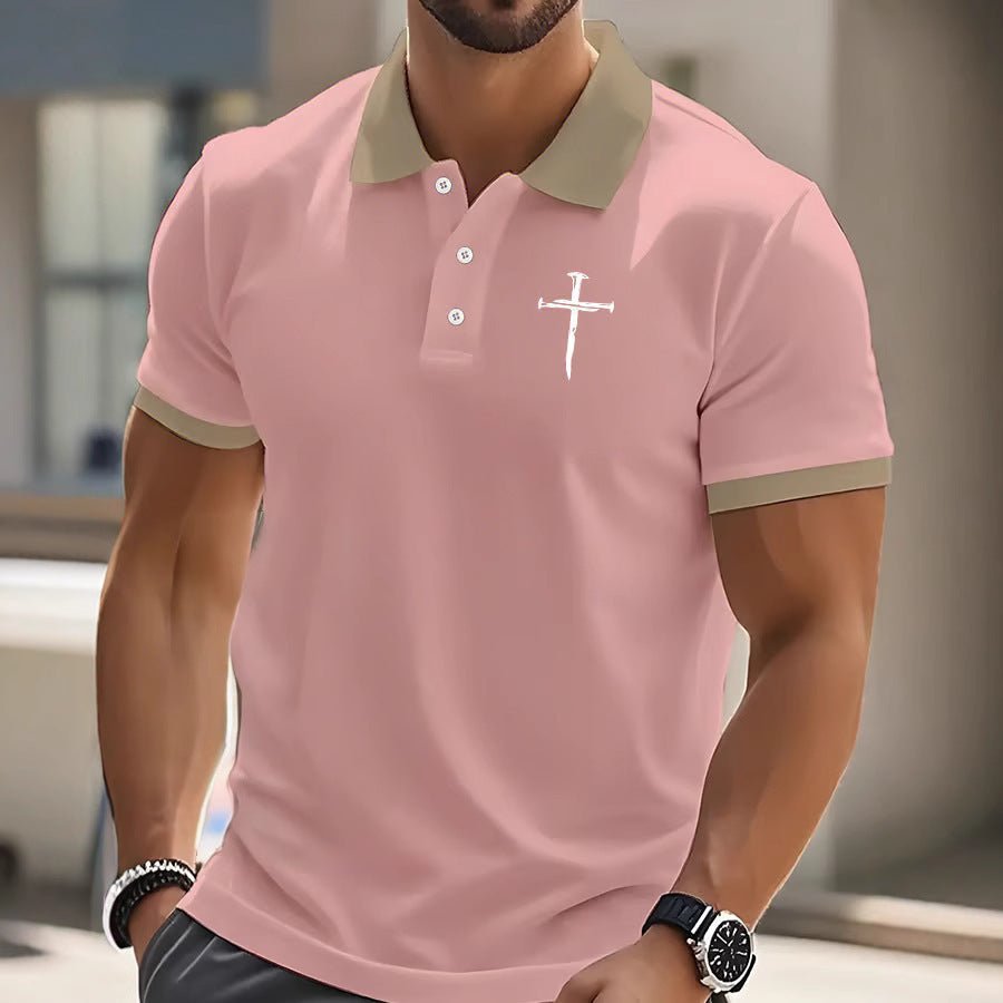 Polo Homme à Manches Courtes en Polyester Couleur Unie - Allomarc.com