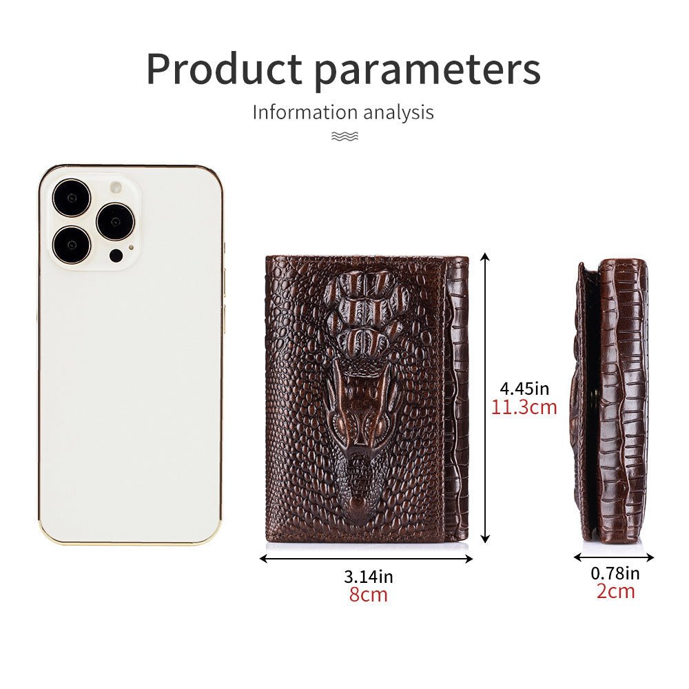 Portefeuille Court Hommes avec Permis de Conduire - Allomarc.com