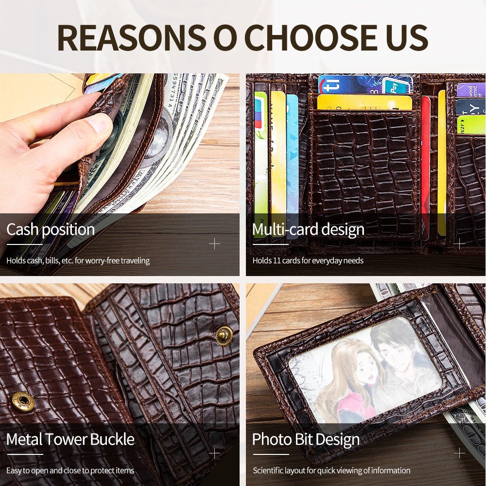 Portefeuille Court Hommes avec Permis de Conduire - Allomarc.com