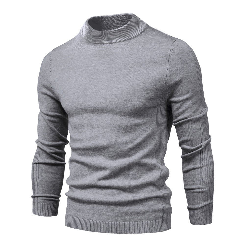 Pull Multicolore pour Homme avec Col Montant et Coupe Ajustée - Allomarc.com