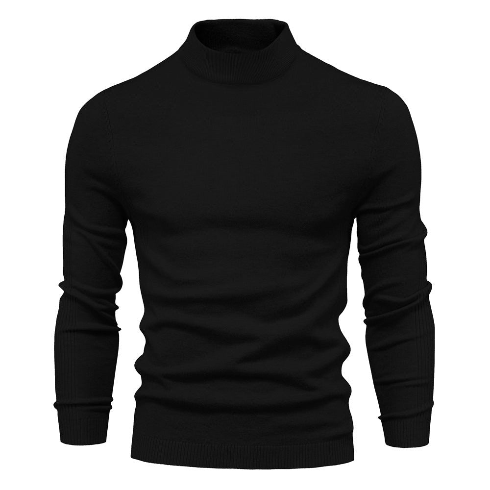 Pull Multicolore pour Homme avec Col Montant et Coupe Ajustée - Allomarc.com